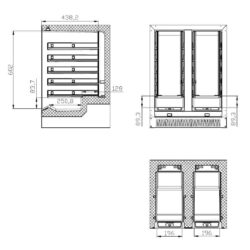 Borhűtő CS 100L DUAL ZONE