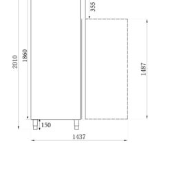 Tủ đông CS SS+AL 1200L tĩnh