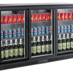 CS 7517A glazen toonbankkoelkast 3 schuifladen