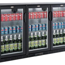 Glazen toonbankkoelkast CS 7517A 3 deuren