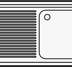 Table d'évier CS700 7452 1400 droite