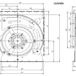 Ventilador em caixa CS 7225A 12/9/900
