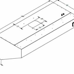 CS700 Conjunto de exaustor de parede 1600