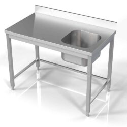 Spoeltafel CS700 1200 open onderstel rechts