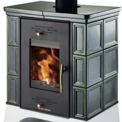 Betegelde haardkachel EBOLI groen