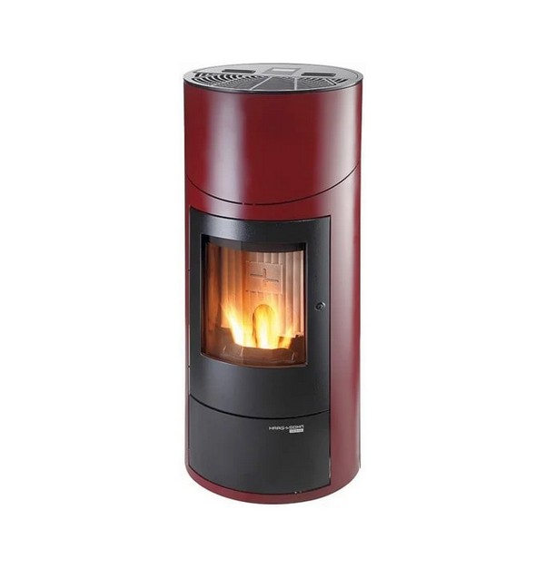 Poêle à pellets HSP 7 II GRANDE RLU DE LUXE, rouge avec. Wifi