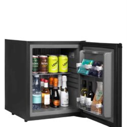 Minibar met volledige deur, TEFCOLD TM 33 zwarte bekleding
