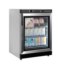 Congelador com porta de vidro, branco TEFCOLD UF 200 VG