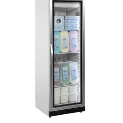 Armadio congelatore con porta in vetro, bianco TEFCOLD UF 400 VG