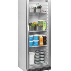 Kühlschrankglastür, Edelstahlverkleidung TEFCOLD UR 400 SG