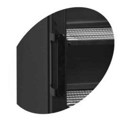 Porta in vetro dell'armadio congelatore TEFCOLD UFSC 371 GCP Nero