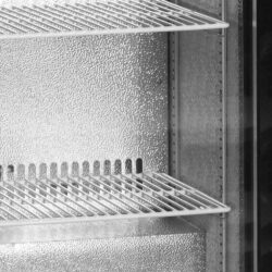 Minibar prosklené křídlové dveře, černá TEFCOLD DB 126 H