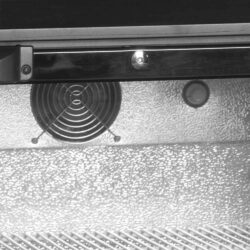 Minibar prosklené křídlové dveře, černá TEFCOLD DB 201 H