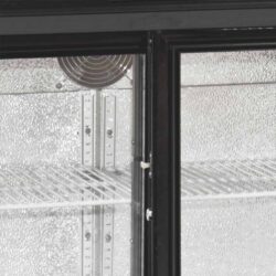 Porte coulissante en verre pour minibar, noir TEFCOLD DB 201 S