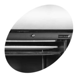 Cửa kính ngăn đông TEFCOLD UFSC 371 GCP Đen