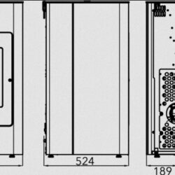 Stufa a pellet HSP VIANO, antracite/nero incl. Wifi