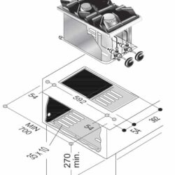Gas stove CS2 BU. 9 kW