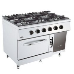 Cuisinière à gaz CS700 6 feux avec four à gaz
