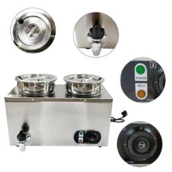 Vodný kúpeľ s guľatými nádobami 8L