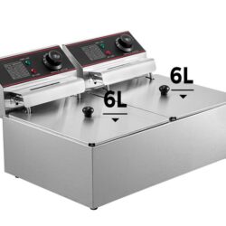 Nồi chiên điện 12L 5000W có giỏ đôi