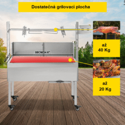 Houtskoolbarbecue tot 60 kg