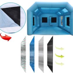 Uppblåsbar mobil färgverkstad, spraytält 6 x 3 x 2,5 m