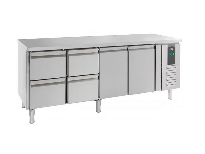 Kühltisch CS700 223cm 2 Türen/4 Schubladen +2/+8°C