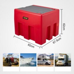 Serbatoio mobile di travaso per gasolio, capacità 220 L, rosso