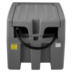 Tanque de transferencia móvil para diésel, capacidad 220 litros, gris