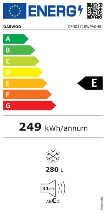 Mraznička Daewoo CFN0371EWPA0-EU, No Frost - Imagen 3