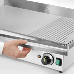 Plancha grill 1/3 acanalada, HENDI, Línea Cocina, 3500W