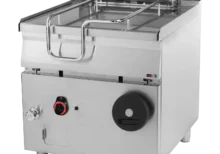 Sartén a gas manual plegable 80 l fondo acero | REDFOX - BR 90/80 G