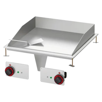 Grillplaat 56x55 inbouw elektrisch glad 400 V | RM-FTLD-66ET