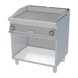 Plaque de grill 79x52 électrique chromée combinée avec socle 400 V | RM-FTLR-78ETS