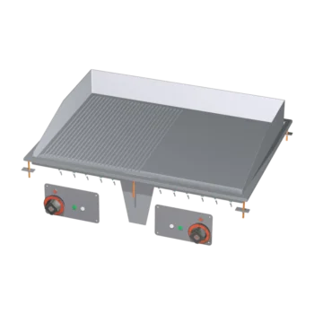 Grilovací deska 75x55 drop-in elektrická chromovaná kombinovaná 400 V | RM - FTLRD-68ETS