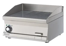 Placa grill 60x45 elétrica ranhurada sem base 400 V | RM-FTRT-66ET