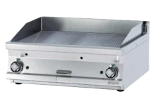 Placa grill 76x51 gas cromada estriada sin base | RM-FTRT-78GS