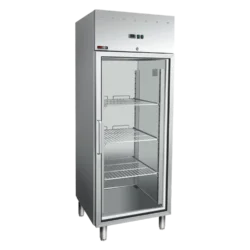 Armoire réfrigérée GN 700 l verre inox | REDFOX-MN 700G