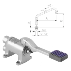 Walk-on batteri med slange og arm | REDFOX - NAB 2
