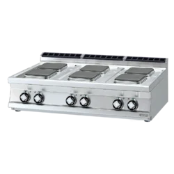 Electric stove 6x hot plate without base 400 V | RM - PCQT-712ET