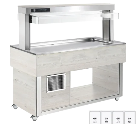 Buffet réfrigéré GN 4-1/1 - 30 mm, Hemlock | RM - TR LIME+ 4H