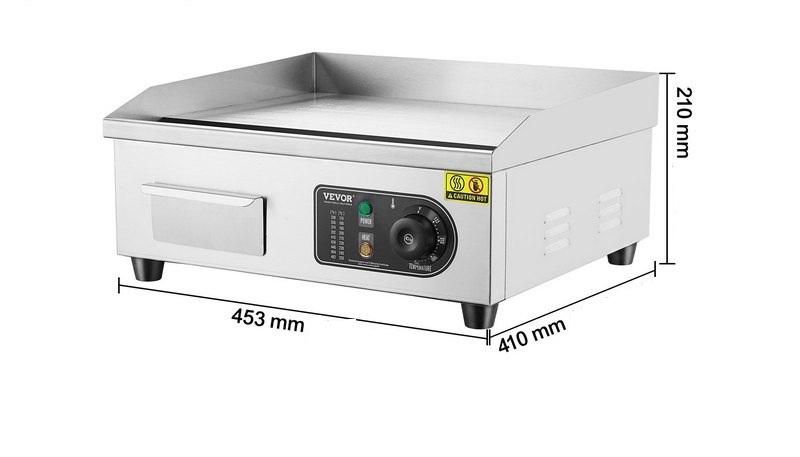 Stolní plochý gril, 2800W, 45X30cm - Obrázek 4