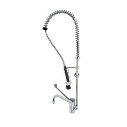 Douche à pression EUROP 4L avec mitigeur et levier sanitaire coudé (montage sur table)