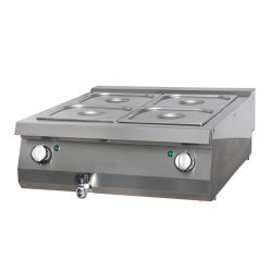Nagy teherbírású Bain Marie - Elektromos - Dupla egység - 70 cm mélység