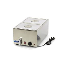 Bain Marie s kohútikom - vrátane sady 2 x 1/2 GN