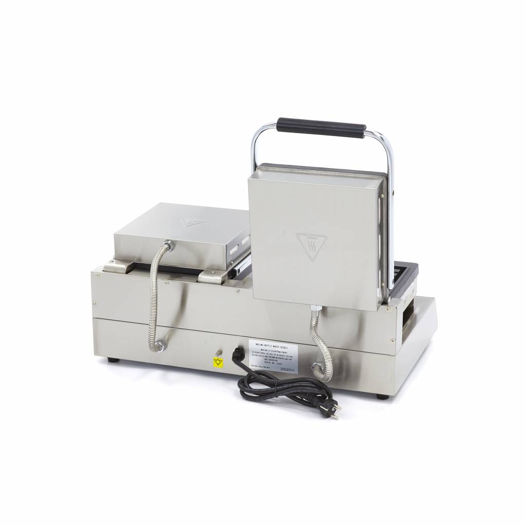 Výrobník belgických vaflí dvojitý 2 x 2Ks - зображення 4