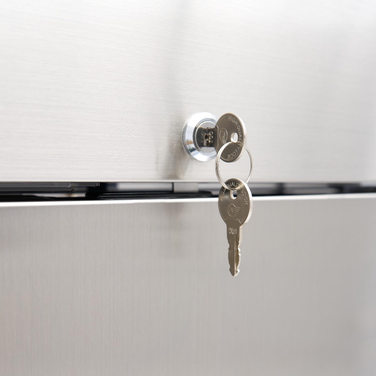 Chladnička 400 l - 3 nastavitelných polic - nerezová ocel - na kolečkách - Hình ảnh 9