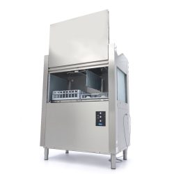 Băng chuyền giỏ rửa chén - Cửa ra bên phải