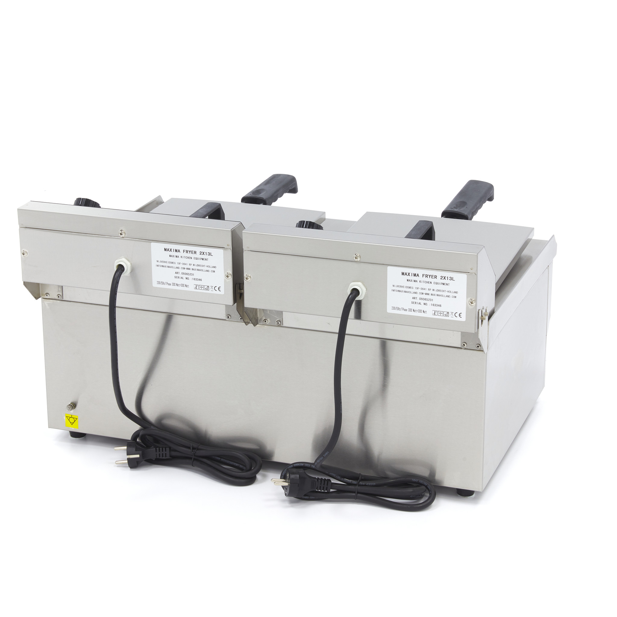 Gastro fritéza 2 x 13 litrů 6kW s ventil - Hình ảnh 4