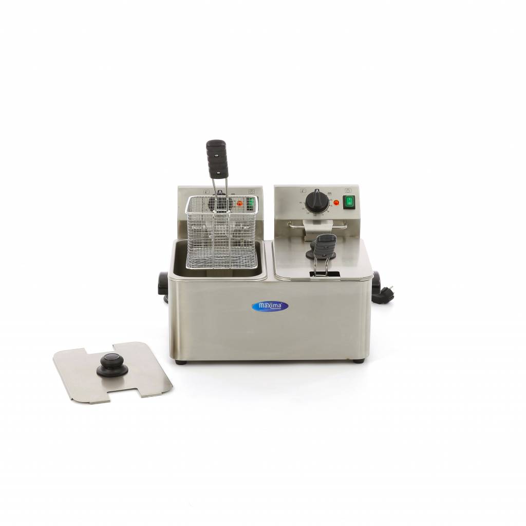 Fritéza - 2 x 4 l - 2 koše - až 2 kg hranolek - зображення 3